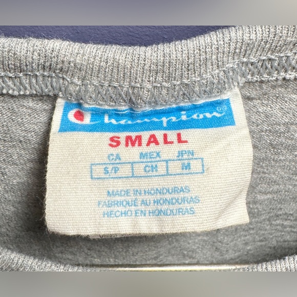 Vintage Champion Embroidered Big C Logo Men's T Shirt Size Small Single Stitch - Picture 2 of 16